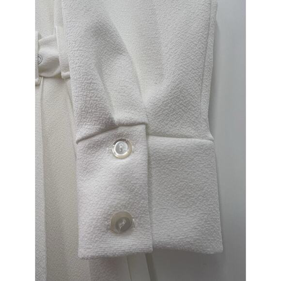 Vintage 70s Le Voy White Disco Leisure Jumpsuit Polyester Retro Groovy - Picture 7 of 15